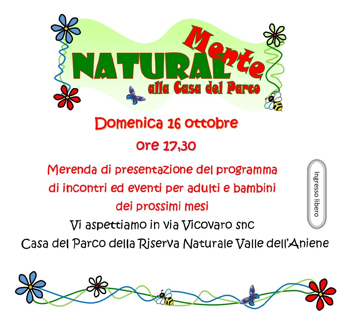 NaturalMente alla Casa del Parco - Presentazione inziative