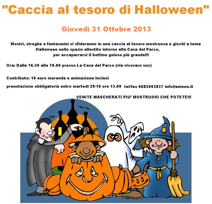 31 OTTOBRE-"CACCIA AL TESORO DI HALLOWEEN" CHIUSE ISCRIZIONI!!